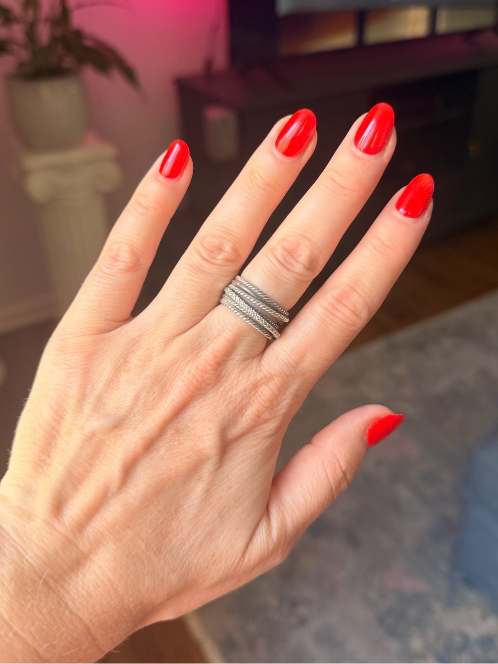 David Yurman Crossover Diamond Ring Size 7.5 - Picture 3 of 6